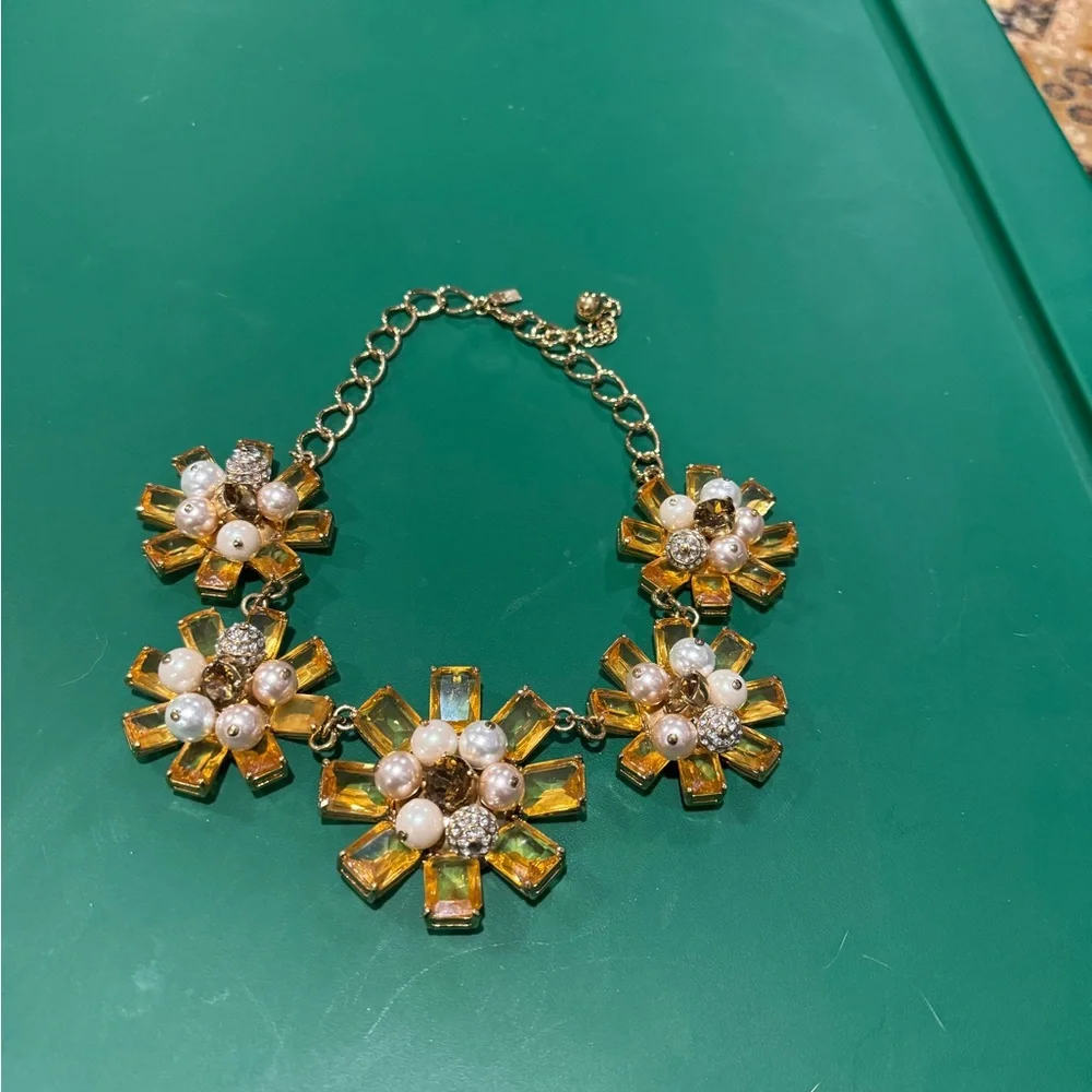 Kate Spade‎ Women’s Gold Floral Statement Necklace